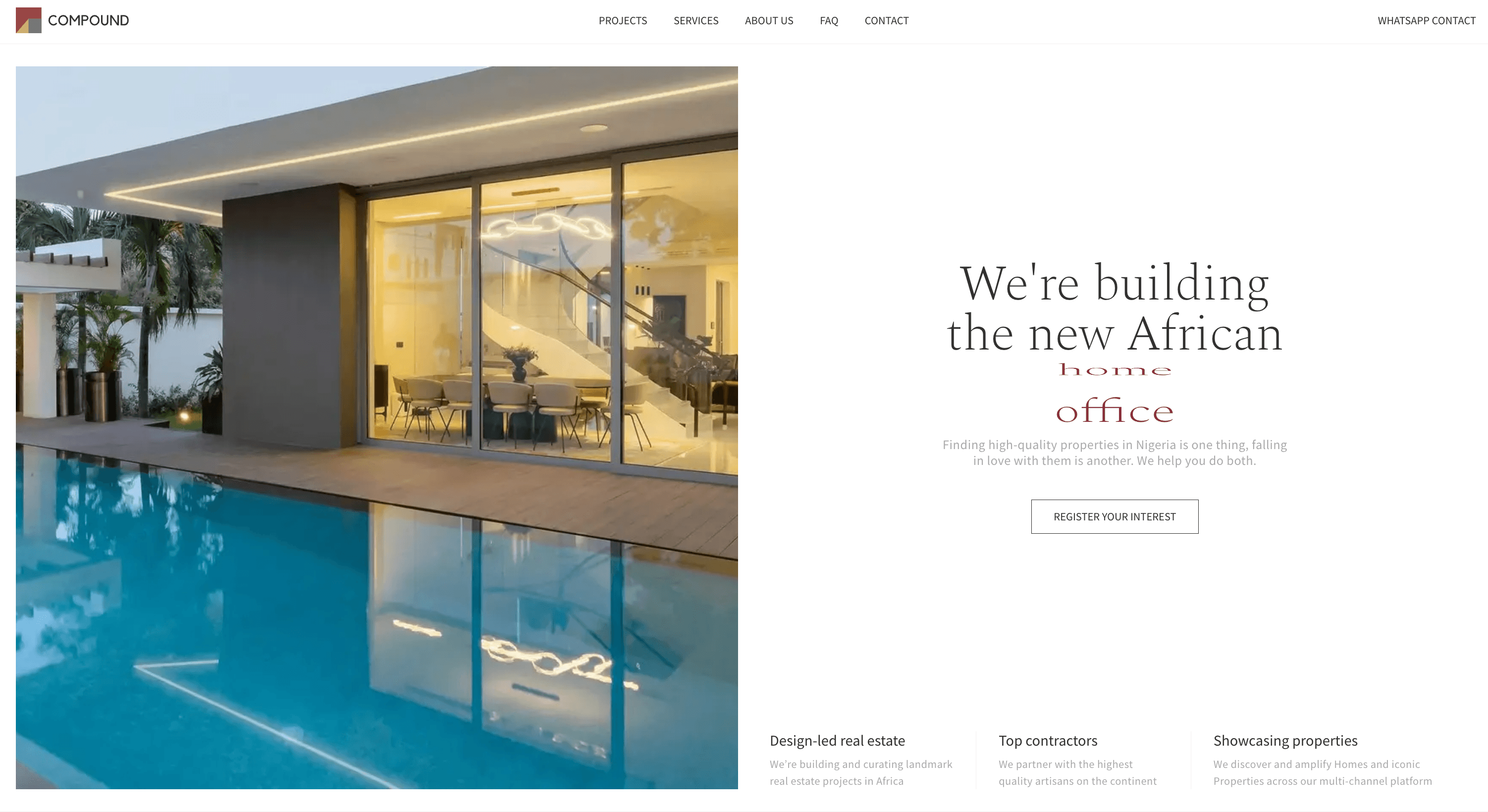 Compound Africa website preview